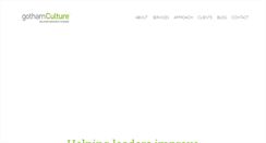 Desktop Screenshot of gothamculture.com